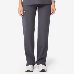 Figs Kade Scrub Bottoms in Charcoal - XXS Petite